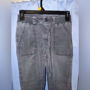 Gray cardigan pants